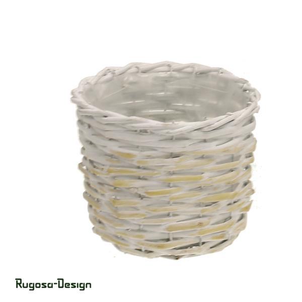 Weiden-Pflanzkorb, gelb/raureif, 8/P